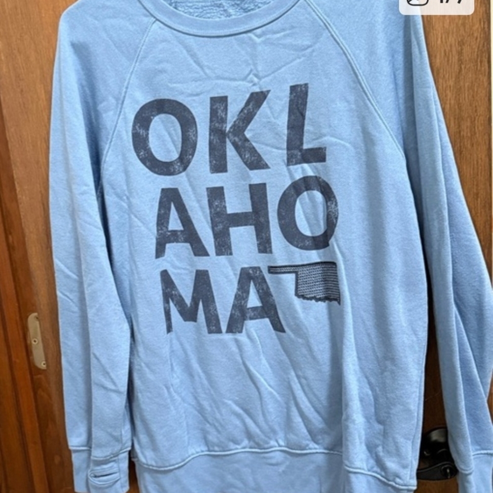 IN SEARCH OF:  State of Mind Blue Oklahoma Sweatshirt